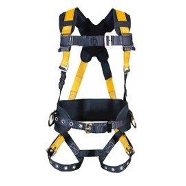 Guardian 3711172 | Seraph Construction Style Harness | Waist Pad | PT Chest | TB Leg | 3D (Dorsal, Sides) | OSHA and ANSI Compliant | XS-S