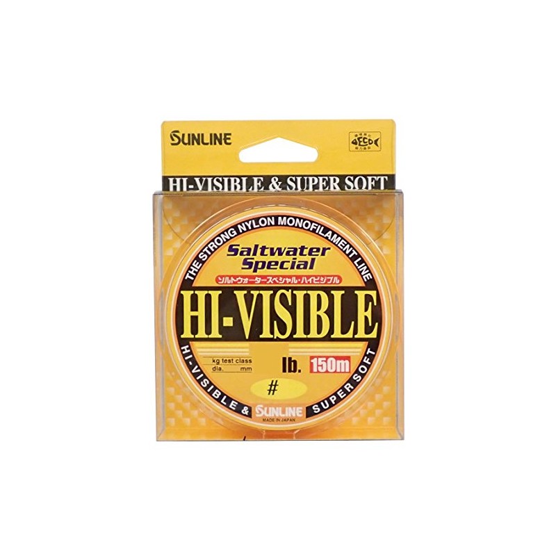 サンライン(SUNLINE) ナイロンライン ソルトウォータースペシャル ハイビジブル 150m 5号 20lb マジデオレンジ