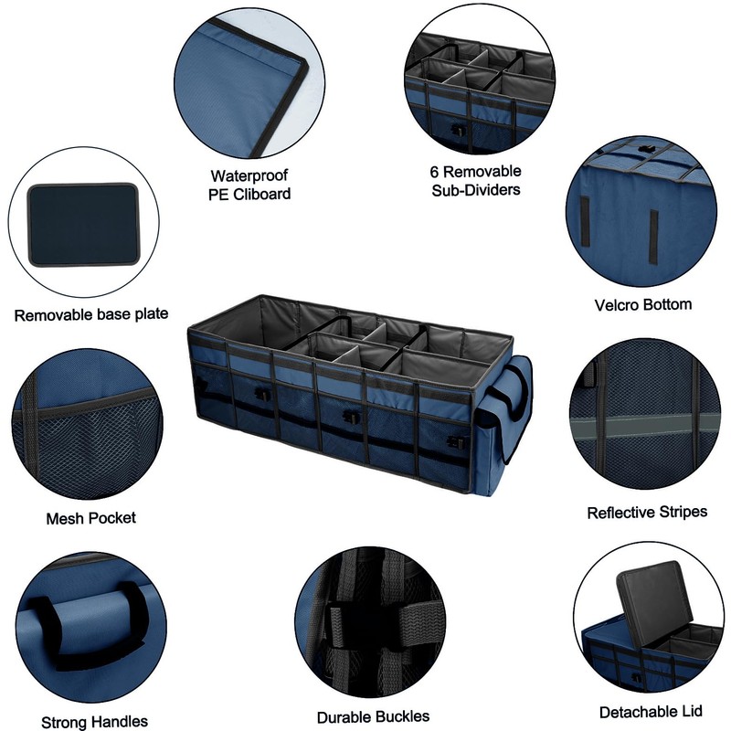GDNasist Car Trunk Organizer and Storage with Removable Leakproof Cooler