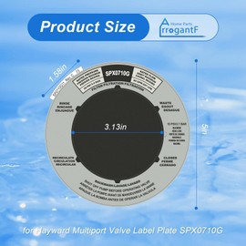 ArrogantF SPX0710G Label Sticker for Hayward Multiport Valve Replacement Label,for Hayward Pro and Vl SPX710 Series Sand Filter Valves Pool Filter Parts,Fits for Hayward Variflo XL Valve Pool Pump