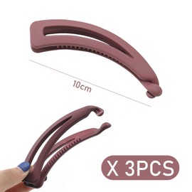 3 Pieces Banana Hair Clips, Banana Hair Clips For Hair, Women’S Banana Hair Clips, Hair Clips For Women With Thin Hair, Retro Banana Hair Clips, Braid Clips For Women