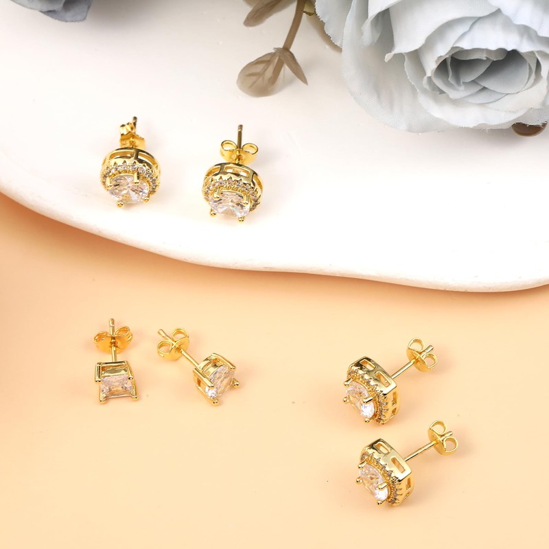 Aiyorse 200Pcs Earring Backs, 925 Sterling Gold Earring Backs, Butterfly