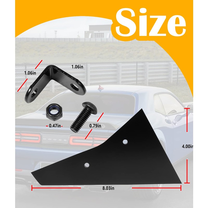 Rear Diffuser 5 Piece Kit V2 for Dodge Challenger SXT