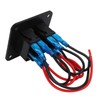Rocker Switch Panel 2 Gang On Off Pre Wired Red