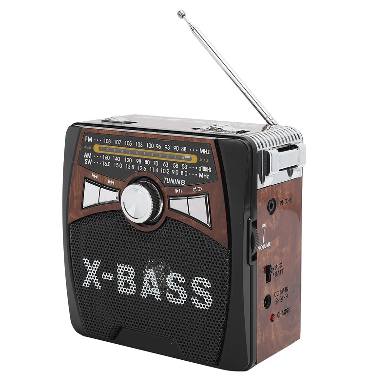 FM AM SW Radio USB FullWave Band Portable Radio Player