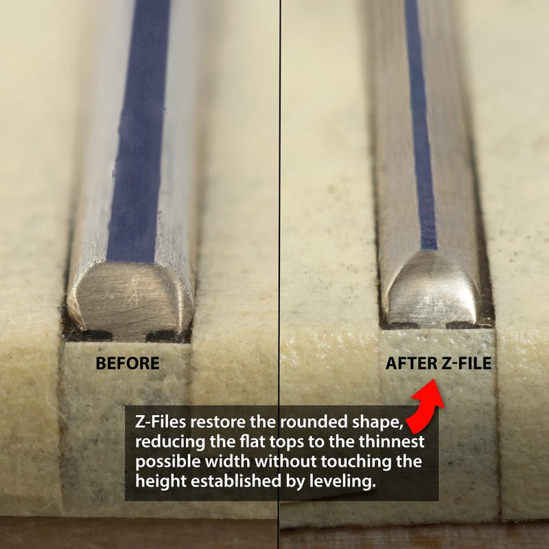 StewMac Compact Z-File Guitar Fret Crowning File, 150-Grit, Original –