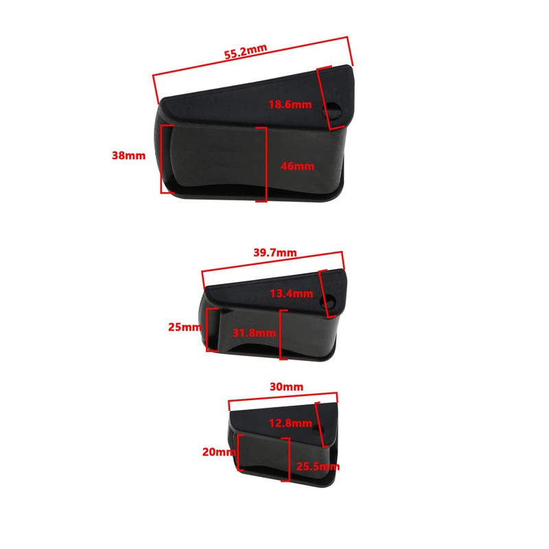 YINETTECH 30 Pcs 20mm 25mm 38mm Clamp Buckle Webbing Toggle