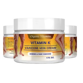 DIOSMIN Products Vitamin K Cream 4 oz Premium Formula for Bruises, Spider Veins organic vitamins