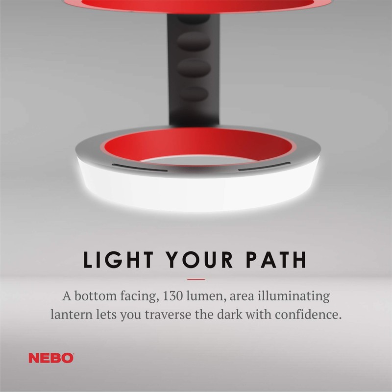 NEBO GLOW Tumbler Handle Light | 220 Lumens, 3 Light