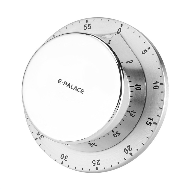 Kitchen Timer,Manual Mechanical Stainless Steel Kitchen Timer with Magnetic Base,Durable
