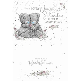 Me To You Lovely Daughter and Son in Law Anniversary Card, 153mm x 230mm, Mixed