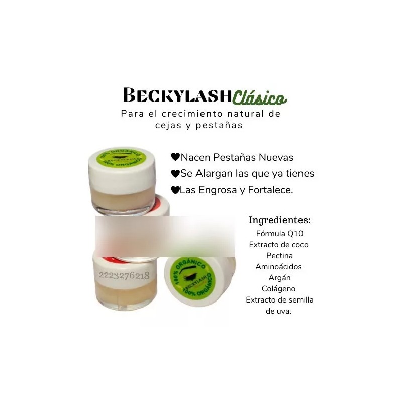 Beckylash Tratamiento Alargador De Pestañas Y Cejas Beckylash (2 Pack)