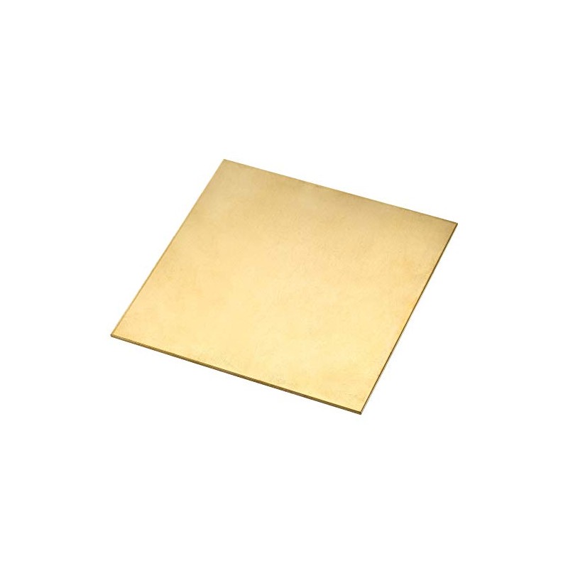 uxcell Brass Sheet, Metal Sheets Plates 5.9" Length x 5.9"