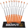 Briout Marshmallow Roasting Sticks 10 Pack Extra Long 45’’ Stainless