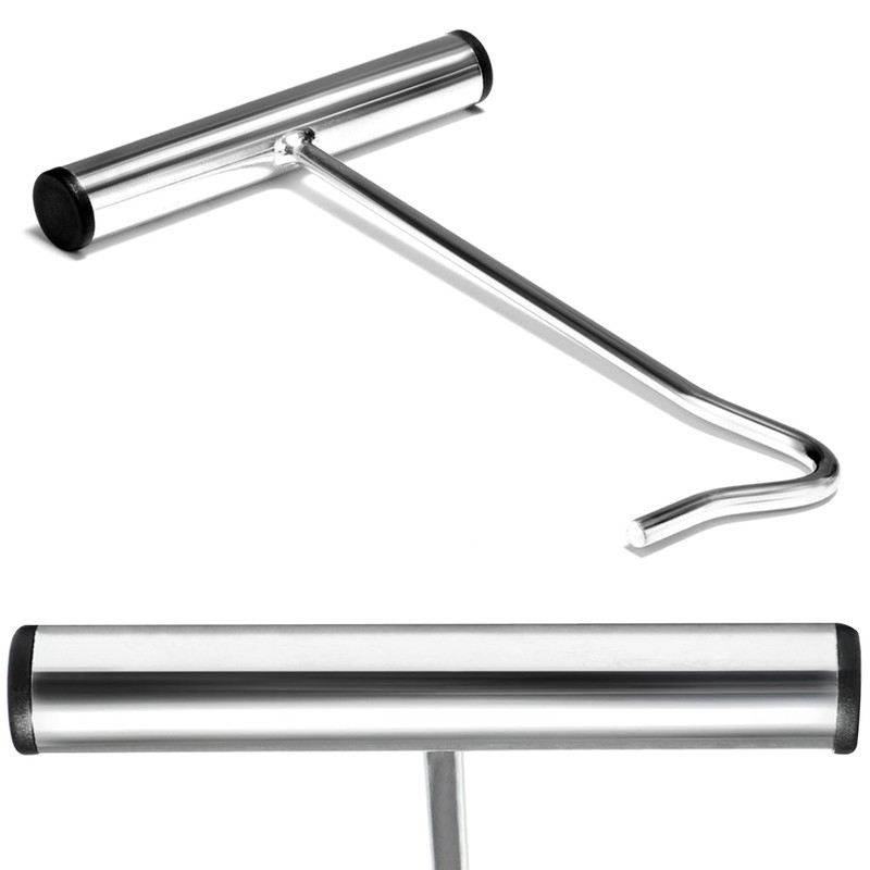 com-four® 1 x Stainless Steel Peg Puller - Hook Puller