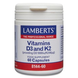 Lamberts Vitamins D3 and K2 1000 IU/90 μg 60 caps