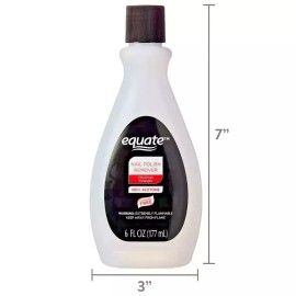 Equate 100% Acetone Nail Polish Remover, 6 fl oz