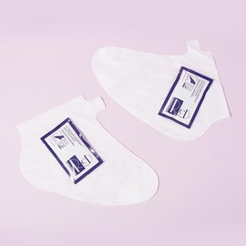 Red Nail Design Hydration Foot Mask Moisturizing Socks with Collagen & Keratin for Pedicure Nail Spa Foot Care (5 Pairs