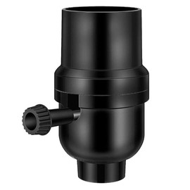 3-Way Lamp Socket Replacement,Vintage Lamp Socket Replacement E26 Socket ON/Off Switch & Shade Ring, Screw-in Base for Table Lamps, Floor Lamps, Fixture Parts Repair