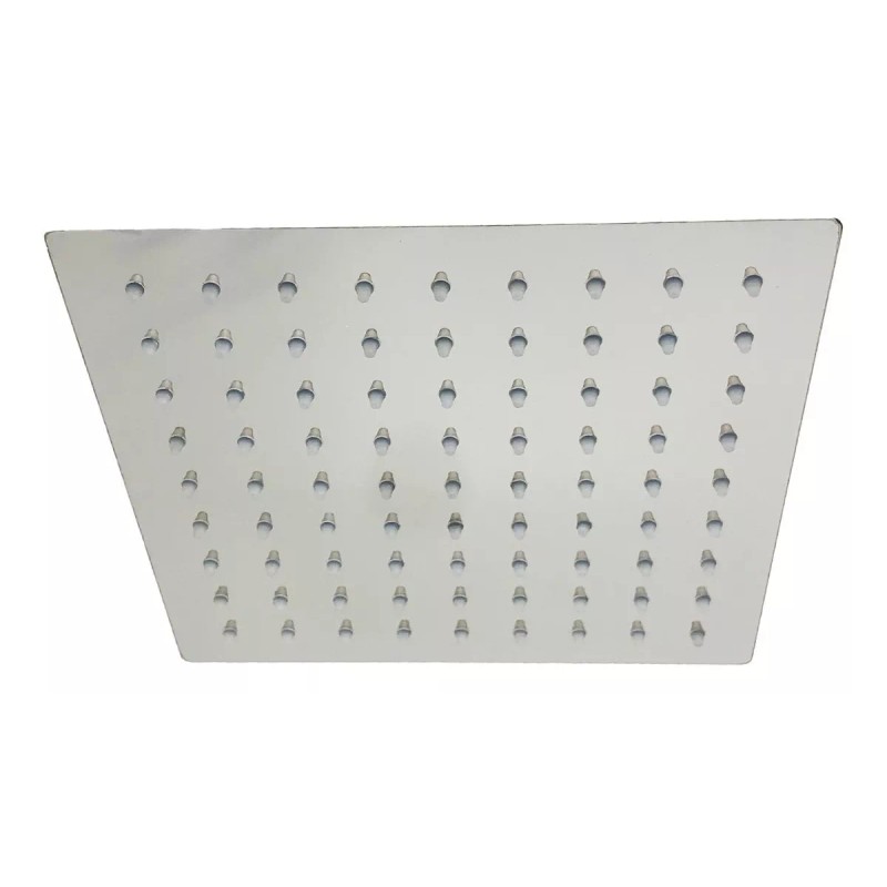 IML Regadera Cuadrada 20cm Tipo Lluvia + Tubo Cuadrado 40cm