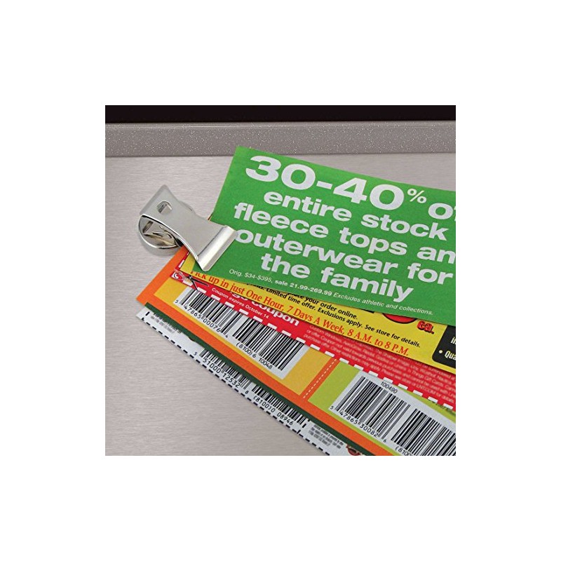 Magnet Source-7219 Chrome Plated Magnet Base With Clip, 1" Diameter