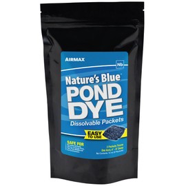 Airmax Pond Dye Packets Nature's Blue Colorant for Large Pond & Lake, Beneficial UV Blocking Color Concentrate, Maintain Clean & Clear Water, Fish Safe, Easy Treatment, 2 Soluble Packets