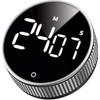 Magnetic Digital Kitchen Timer with LED Display, 3-Level Volume Adjustable
