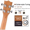 Everjoys Mahogany Soprano Ukulele Starter Kit - Professional 21 inch