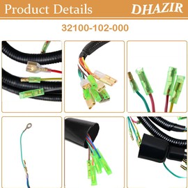 32100-102-000 Main Wiring Harness Fit for Honda CT90 K1 K2 K3 Trail90 CT90 1970 1971 1972 Fit for 1969 Honda CT90 K1a/b Engine Wiring Harness Replace 32100102000