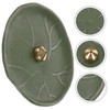 Alipis Leaf Incense Burner Elegant Ceramic Holder for Sticks Home