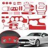 YAMUDA Compatible with 48PCS Decorative Interior Protection Carbon Fiber Sticker