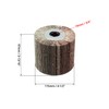 QWORK Flap Sanding Wheel, 2 Pack Wire Drawing Polishing Wheel,