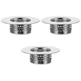 3 Pcs Bathroom Sink Strainer Mesh Bathtub Drain Cover Lavatory Sink Drain Strainer Hair Catcher for Kitchen Laundry Mop Pool Utility Slop RV Sink Stainless Steel Drain Filter Fit Hole Size from 1.25"