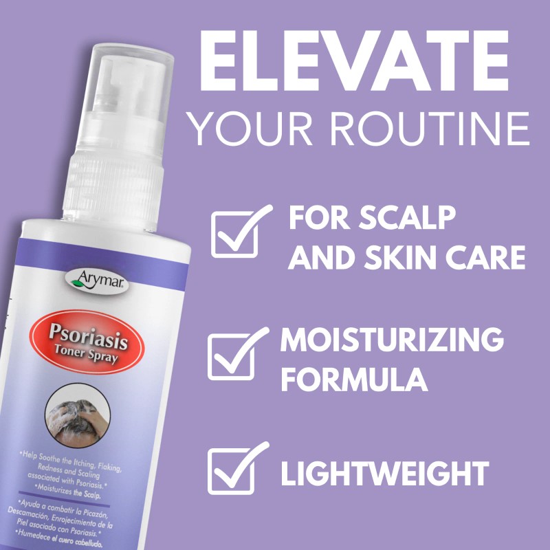 Arymar Psoriasis Soothing Toner Spray 8 fl oz –Softens &
