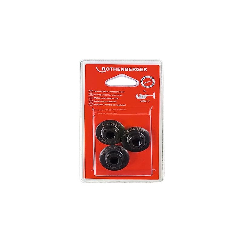 Rothenberger 7.0051D 2-Inch Cutter Wheel for Steel - Black (3-Piece)