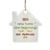 2024 New Home Christmas Tree Ornament – Elegant House-Shaped Acrylic