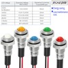 8mm Mini Indicator Light 0.31" Waterproof IP67 Domed High Head
