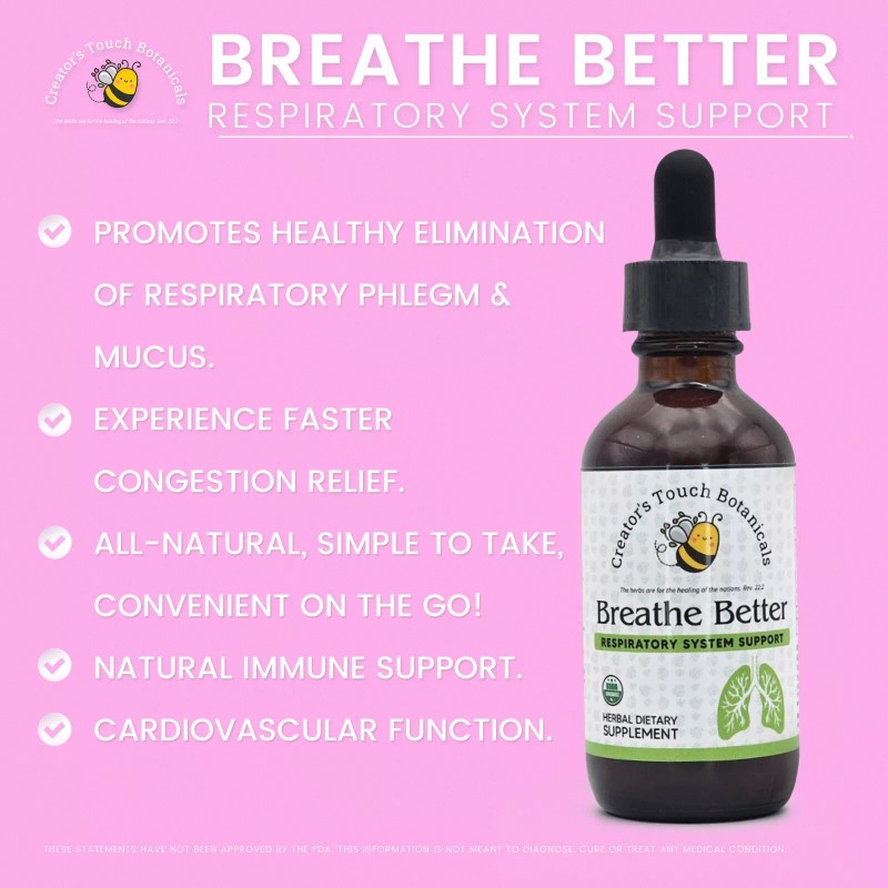 Creator's Touch Supplements Breathe Better Extract– 2 oz | Natural