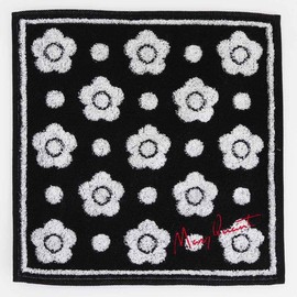 Mariqwant Towel Handkerchief 1201 (Women's) Approx. 9.8 x 9.8 inches (25 x 25 cm), Black