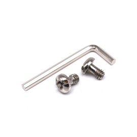 INPON 1/4" Screw + Allen Wrench Set of 3, Suitable for Tripods, Monopods, Quick Release Plates, Cameras, etc