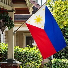 AIMALL Large Philippines Filipino Flag Heavy Duty Outdoor 90 X 150 CM -Dual-Sided Print for Indoor & Outdoor Display- 3ft x 5ft with Sturdy Metal Grommets