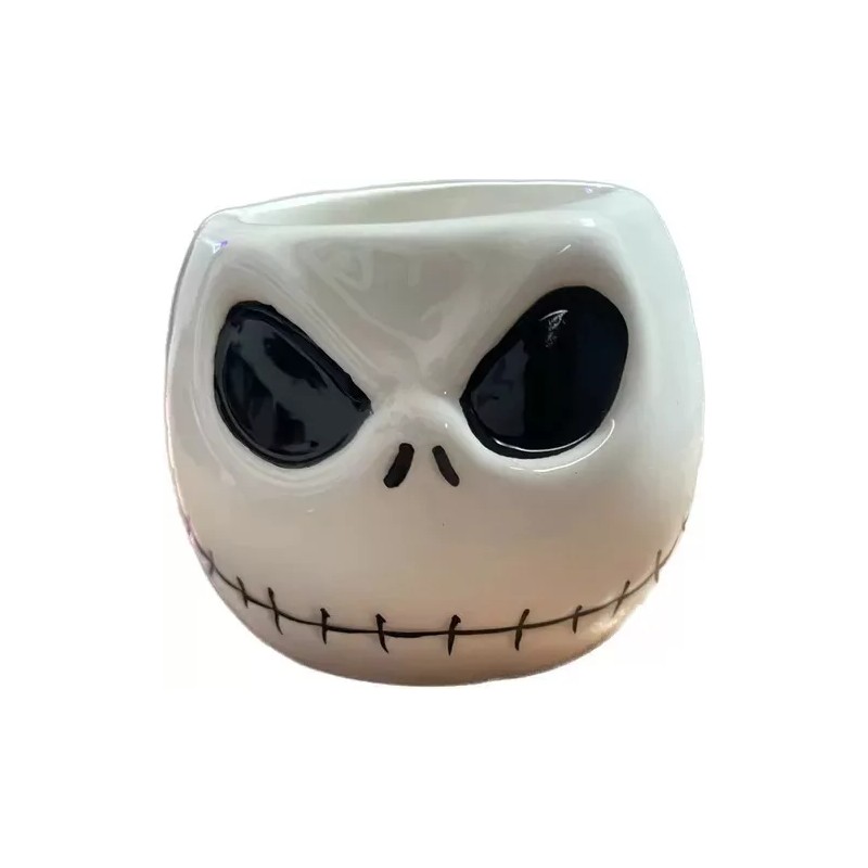 Set 2 Tazas Jack Skellington Sally Tazas 3d Ceramica Tarro