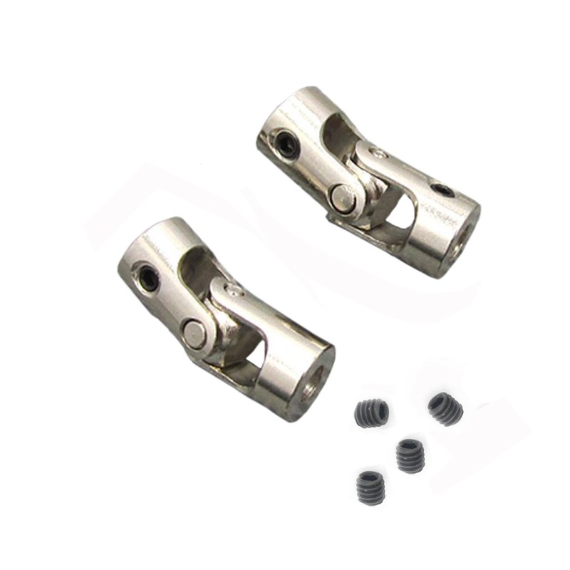 2 Pack Universal Joint Shaft Coupler Coupling Steering Connector for