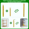 WooFawn Expandable Bamboo Corner Shelf for Cabinet - 2-5 Tiers