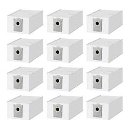 Rediboom 12 Pack Dust Bags Compatible with Ecovacs Deebot T50 X8 T80 Series Vacuums, T50 Pro Omni / T50 MAX PRO Omni / X8 Pro Omni /DDX67 Disposable Activated Carbon Bags