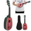 21in Ukulele with Carry Bag Tropical Fruit Pattern for Beginners