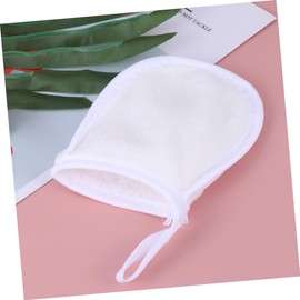 Baluue 2sets Soft Makeup Removal Puff Face Cleaning Gloves Set Reusable for All Skin Types 4pcs*2