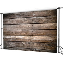 Dudaacvt 7x5ft Brown Wood Backdrop Photography Backdrop Wood Floor Wall Background Newborn Baby Photo Backgrounds for Photography Studio Home Decoration D339