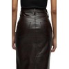 HUDSON Women's Reconstructed Skirt, Marbled Vegan Leather
