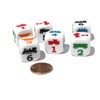 Set of 6 Train 18mm D6 Rounded Edge Koplow Dice